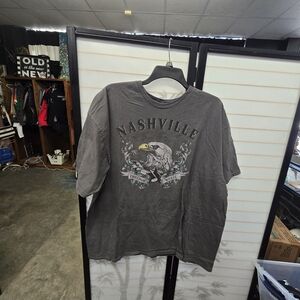 Nashville Graphic Men's T-Shirt in Charcoal Grand OLE OPRY MOTORCYCLE SZ XXL